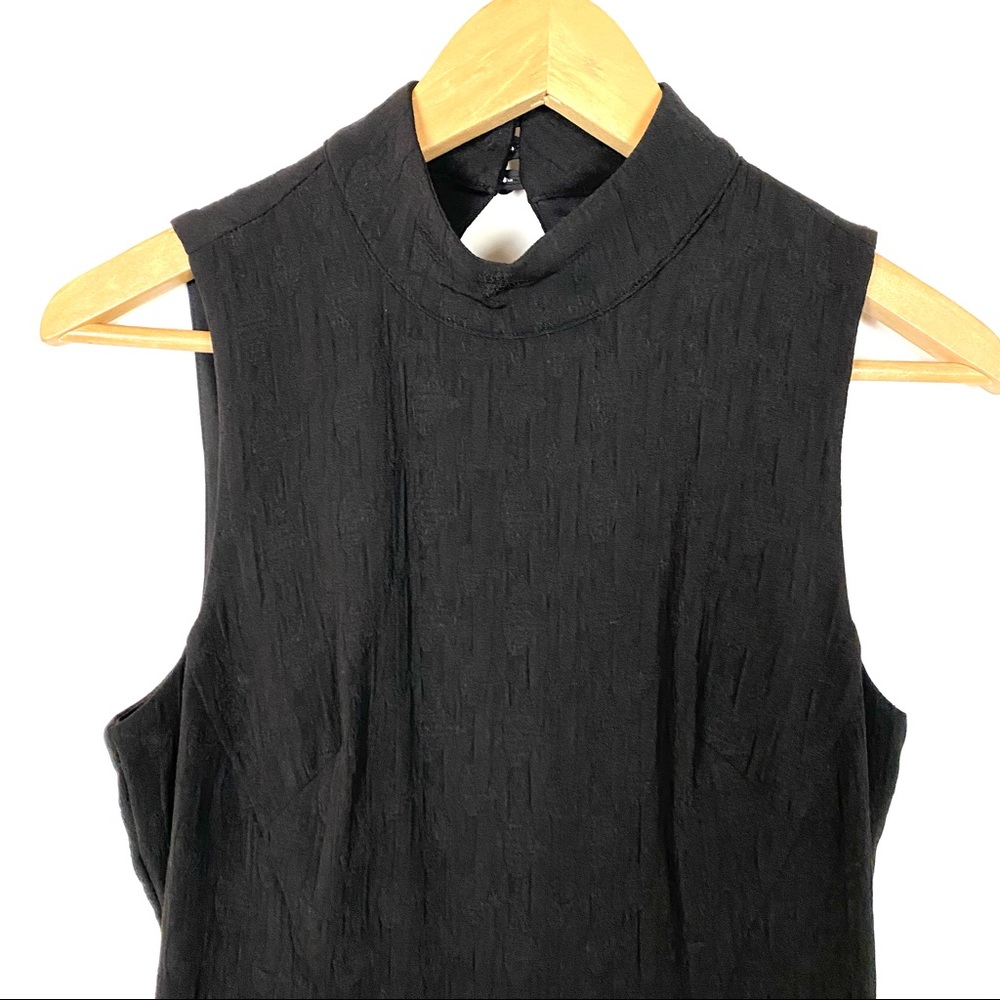 Anthropologie Eva Franco Black Mock Neck Jumpsuit - Picture 5 of 8